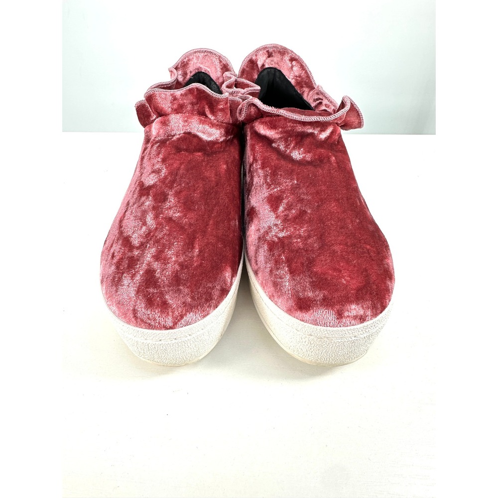 Opening Ceremony Didi velvet slip-on sneakers EUR 37 ash rose pink ruffled - Picture 4 of 9